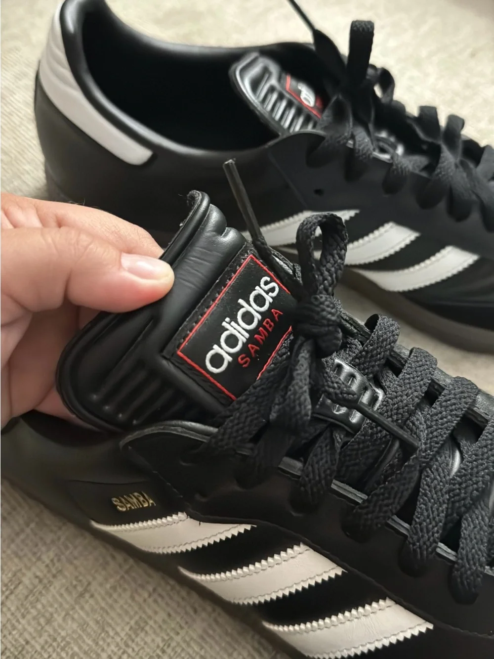 adidas Black and White Samba Sneakers